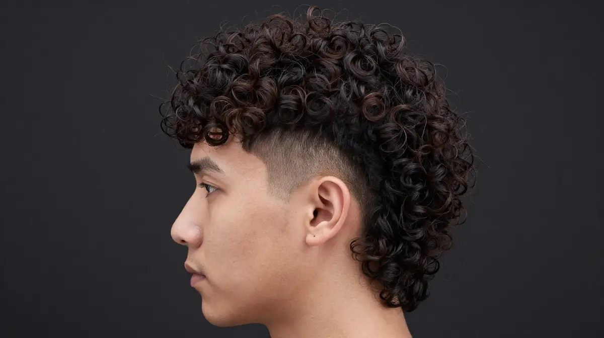 Subtle Curly Mullet