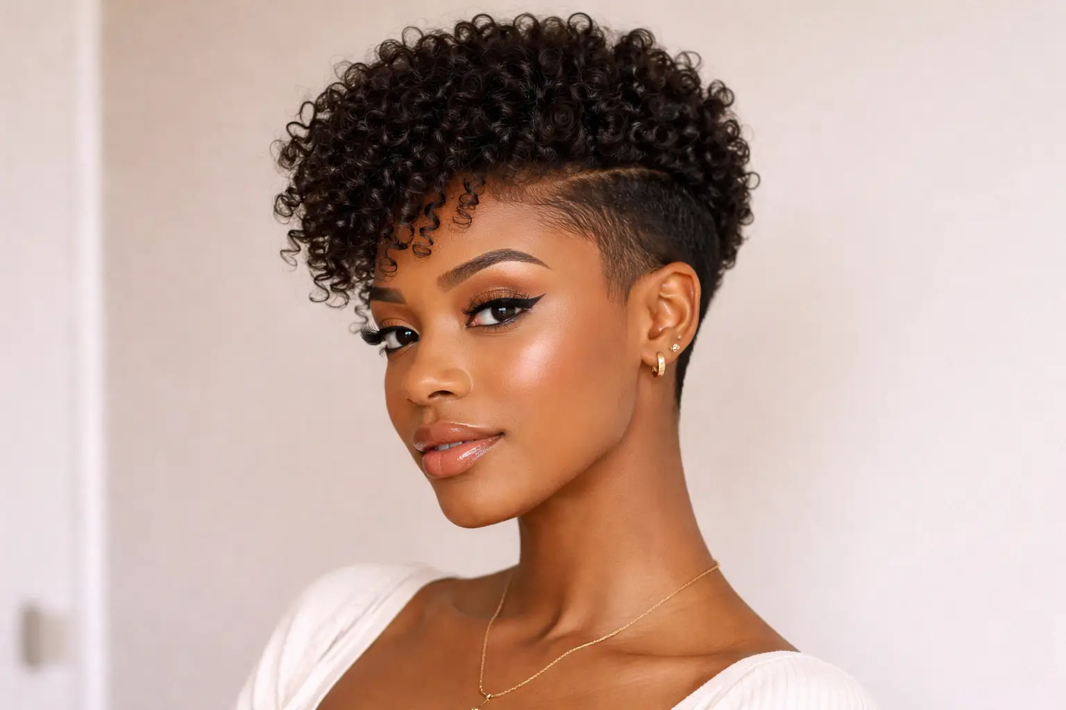 Tapered Curly Cut