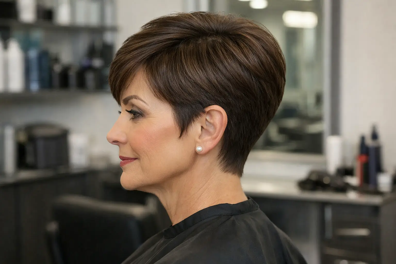 Tapered Neck Pixie Cut