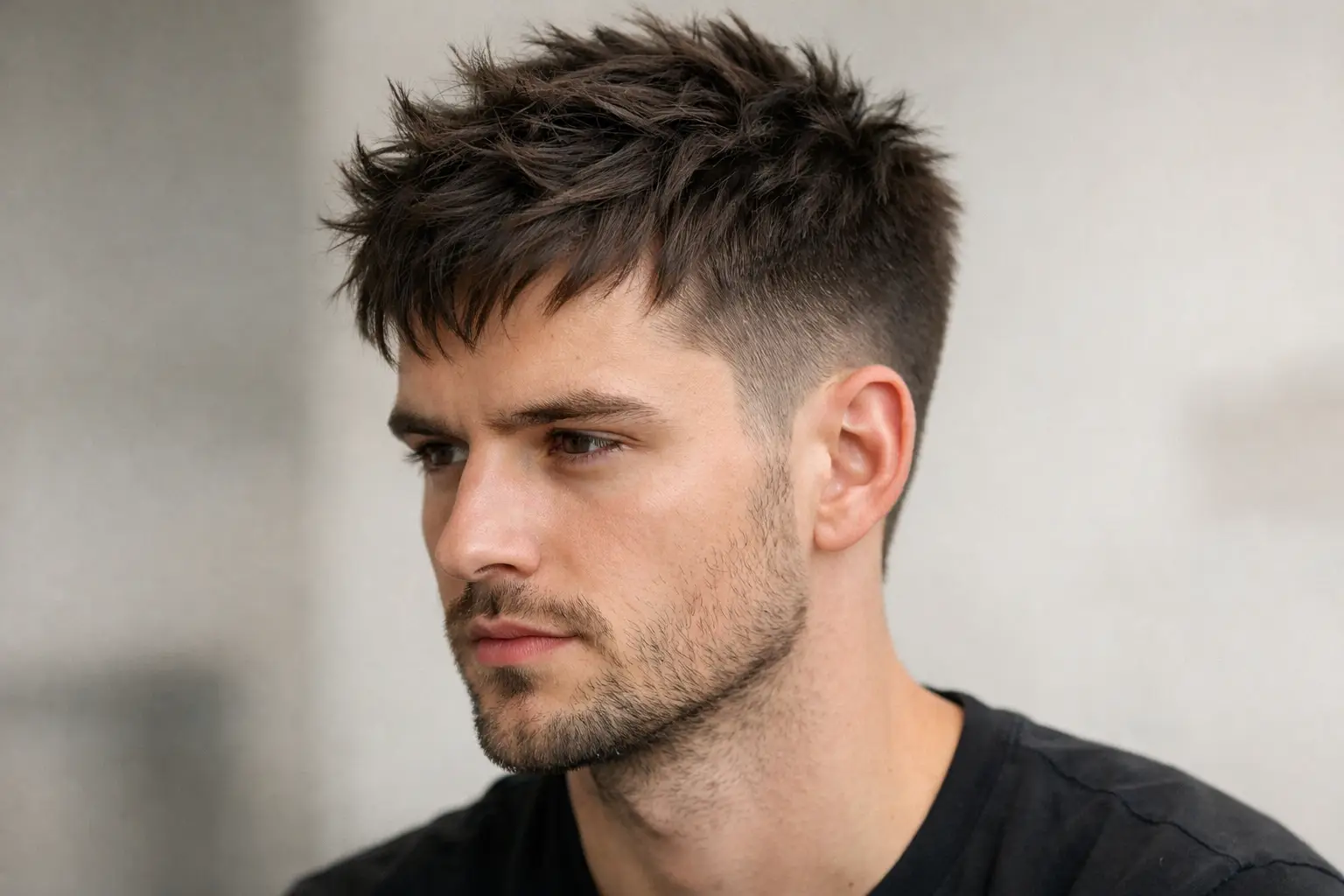 Textured Crop Modern Cut