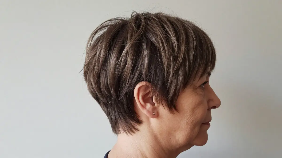 Textured Long Pixie Cut