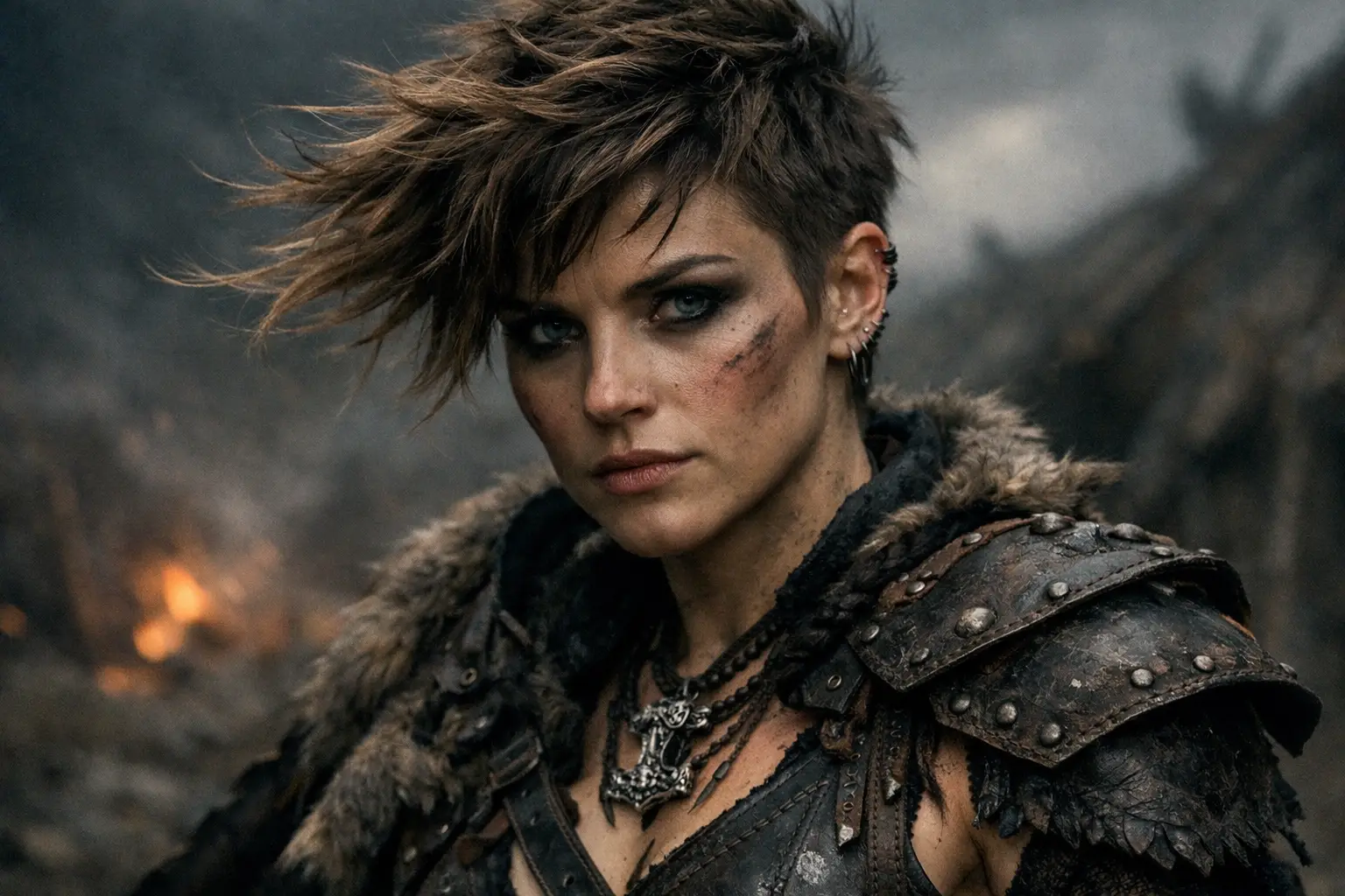 Textured Pixie with Viking Vibes