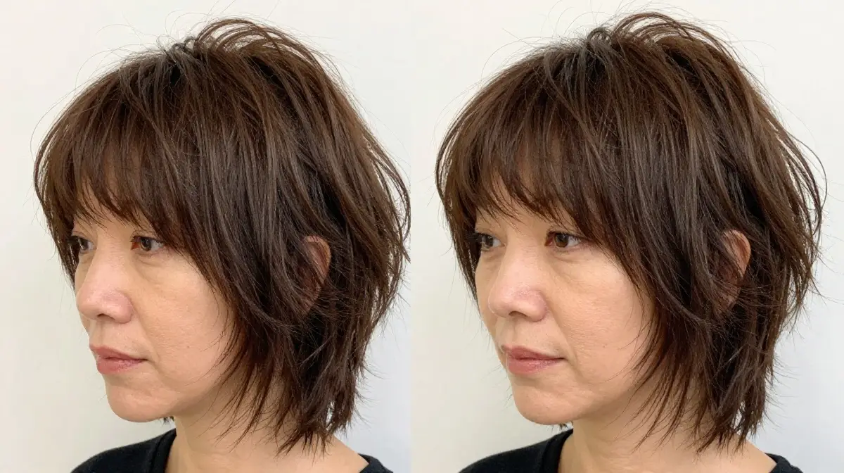 Textured Shag with Wispy Bangs