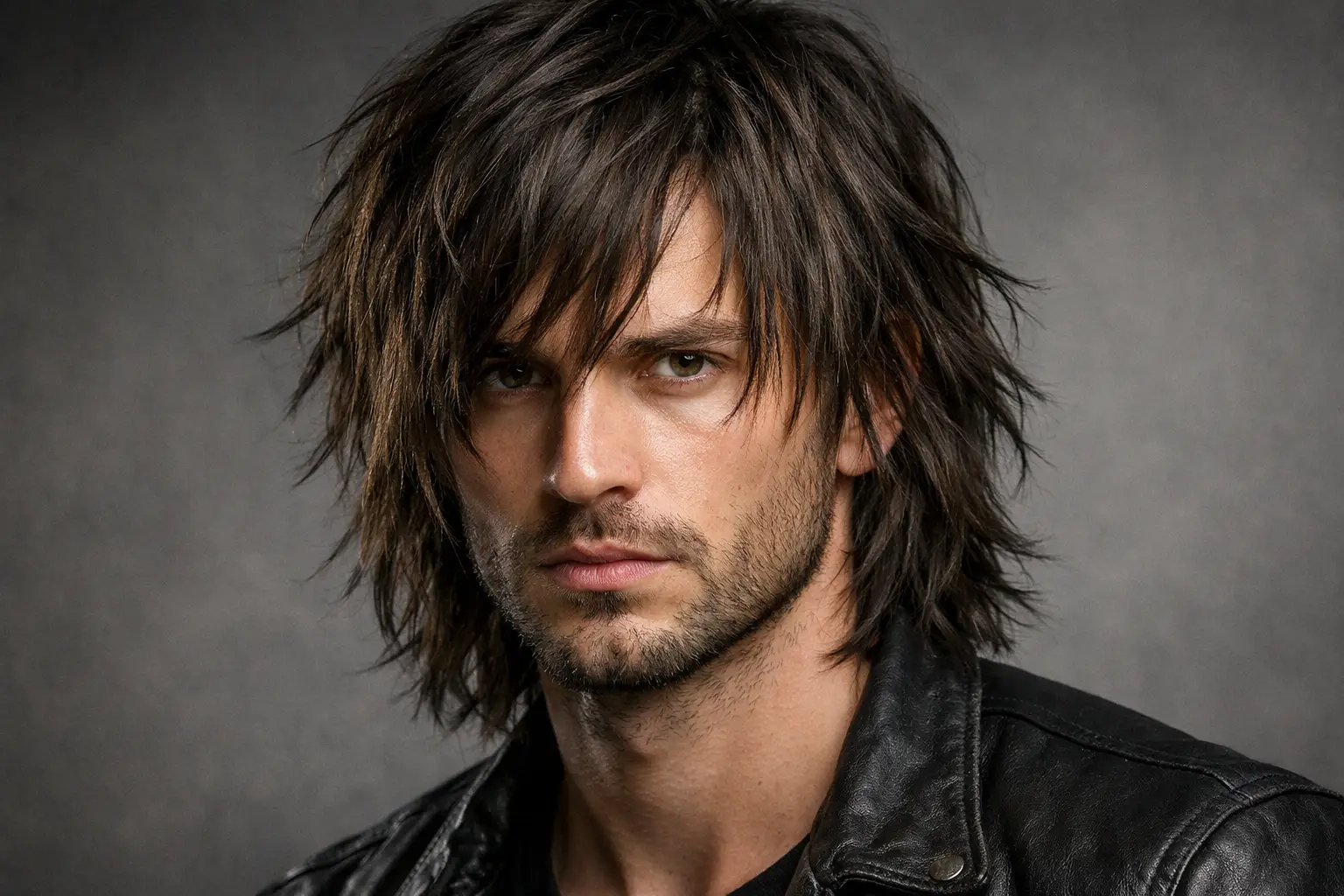 Textured Shoulder Length Hair