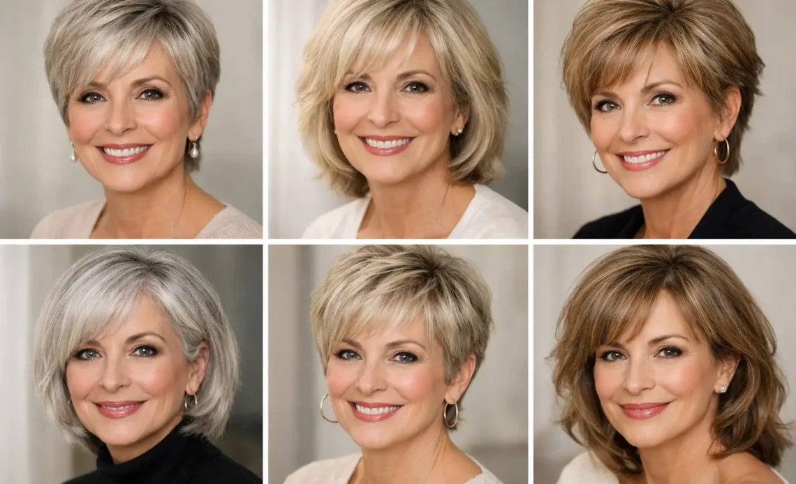 hairstyles for thin fine hair over 50