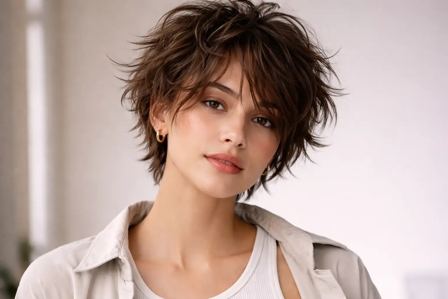 Tousled Short Hair