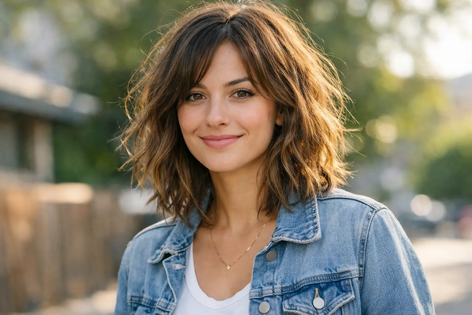 Tousled Wavy Hairstyle