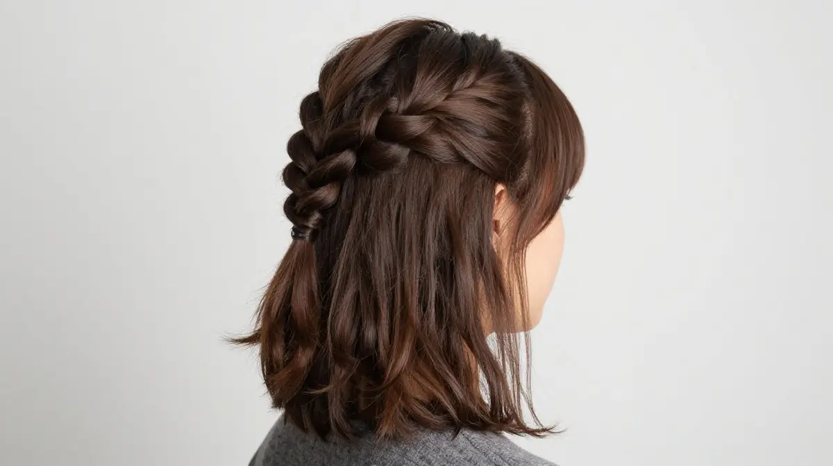 Twisted Half Up Style