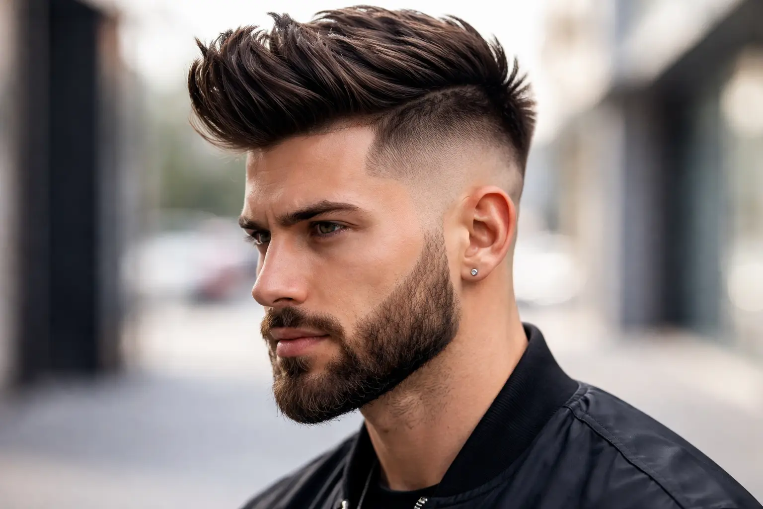 Undercut with Beard Fade