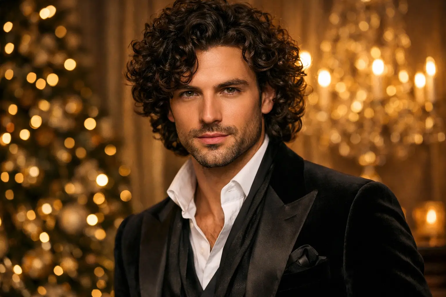 Voluminous Curls for Winter Parties