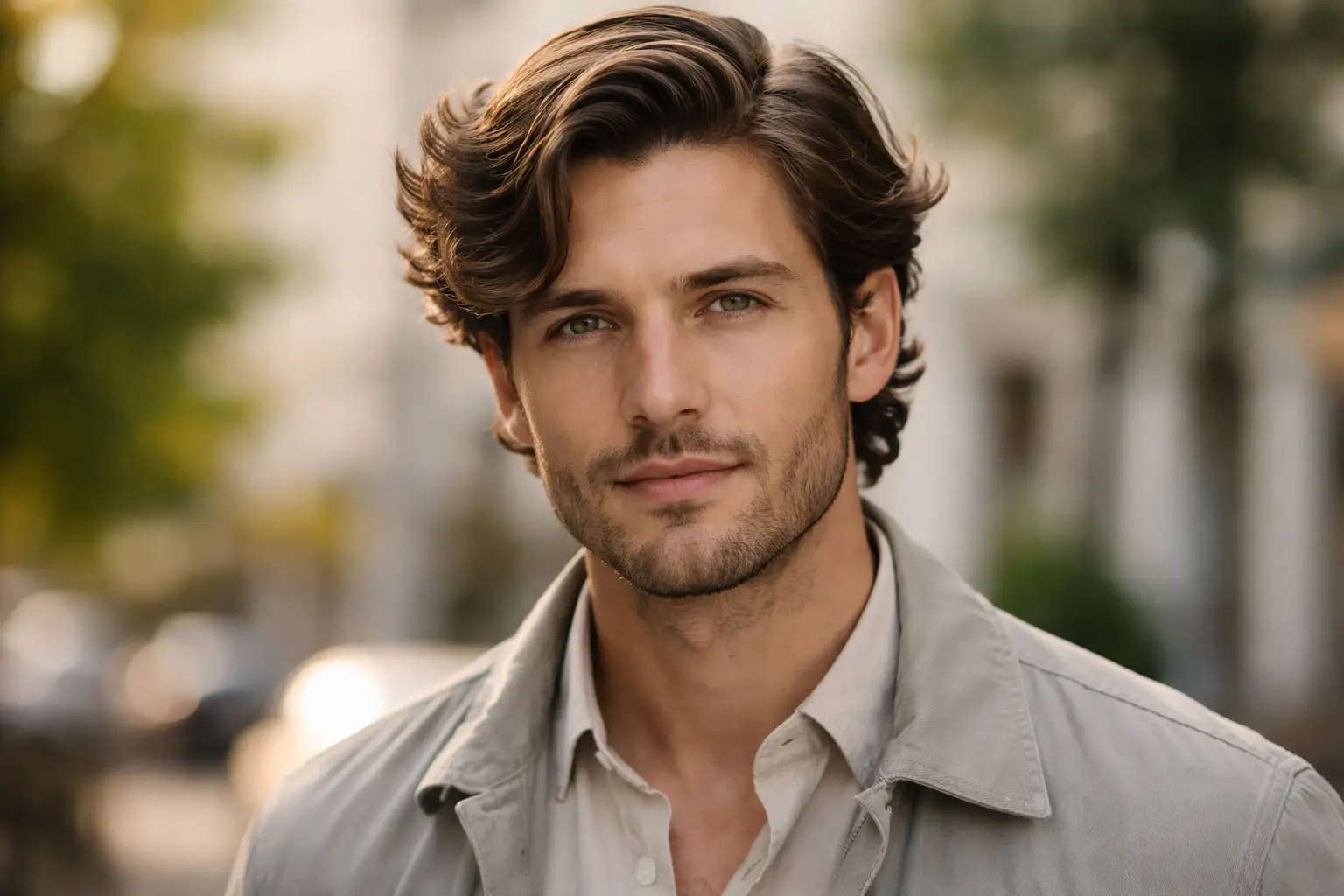 Wavy Side Part Style