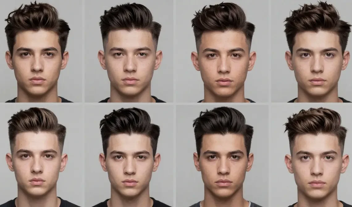 haircuts for men with diamond faces