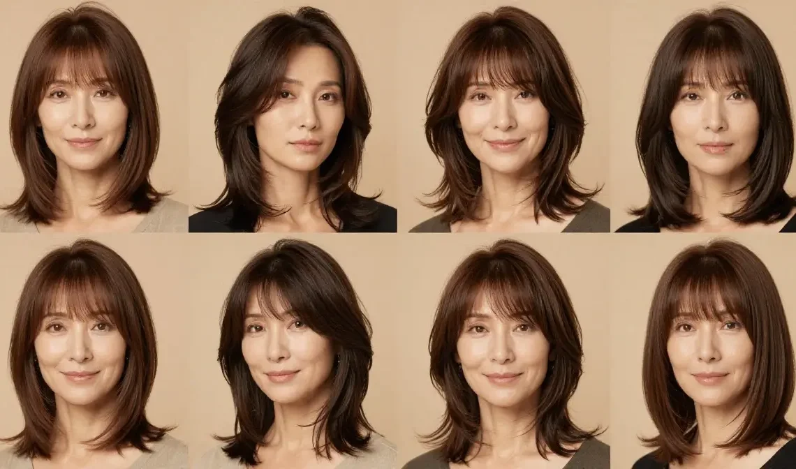 layered hairstyles for women over 50 with thin hair