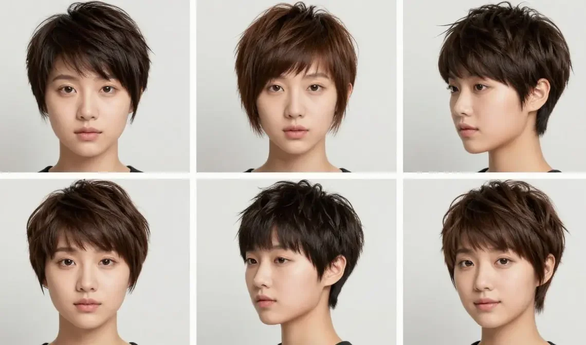low maintenance short haircuts for round faces