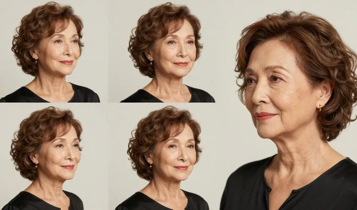 older short hairstyles for fine hair over 60