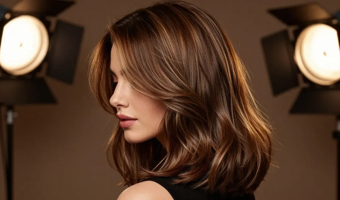 winter highlights for brown hair