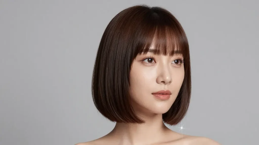 A-Line Bob for Round Face