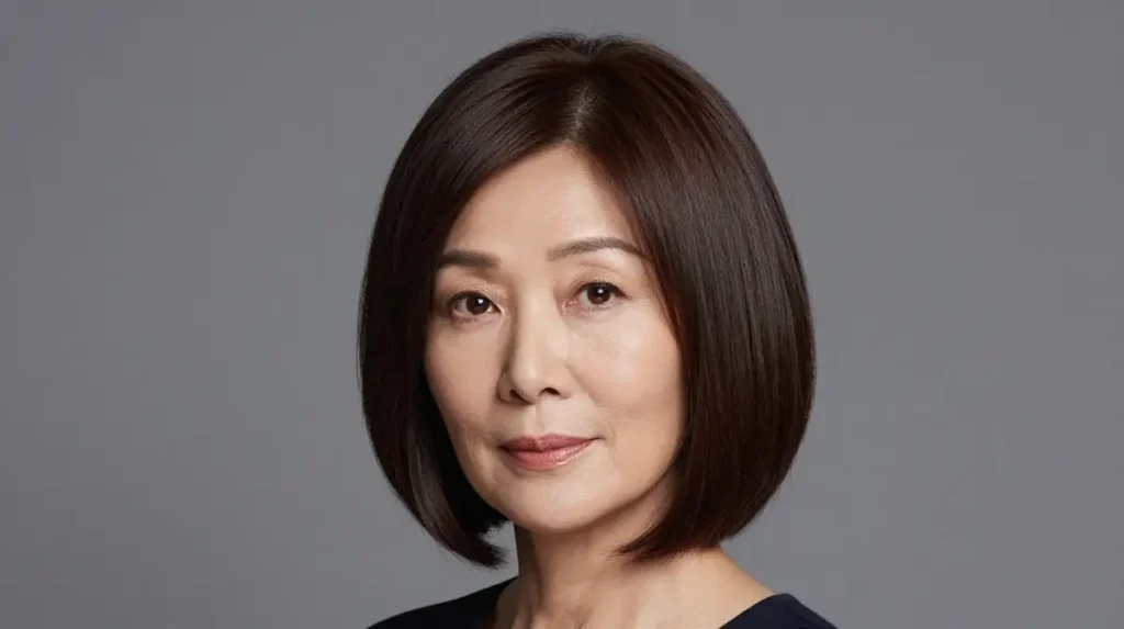 Angled Bob for Fine Hair at 60