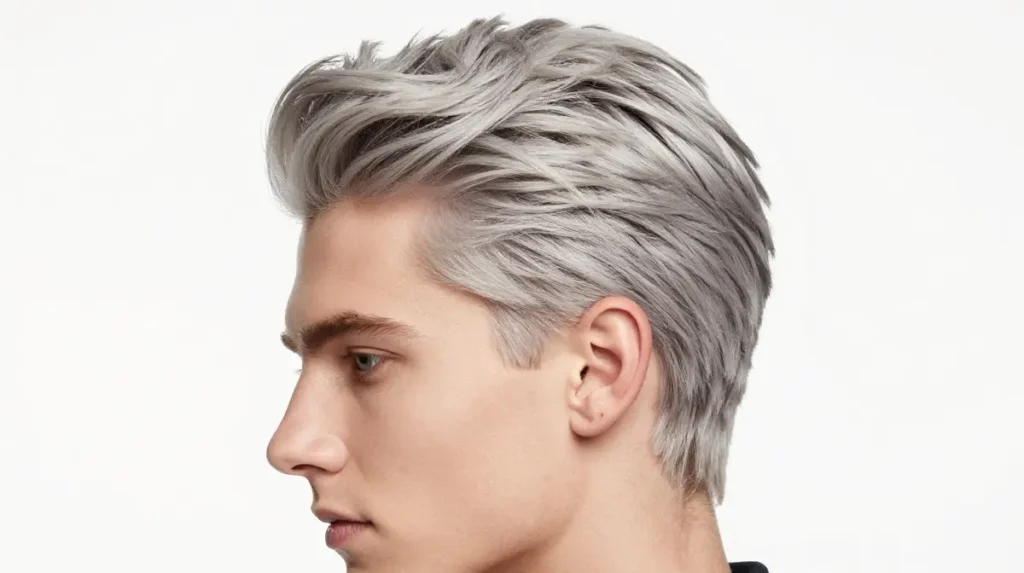 Ash Blonde Fade Haircut