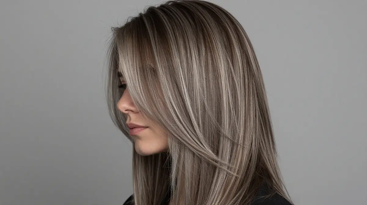 Ash Blonde Highlights on Brown Hair