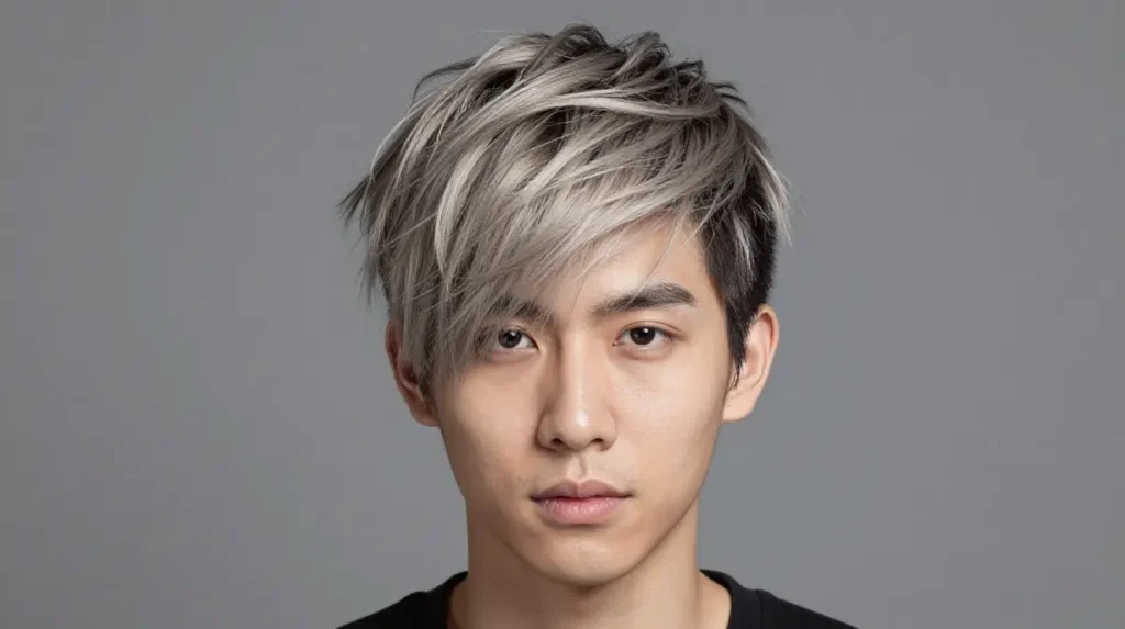 Asian Men Hair Color and Highlights