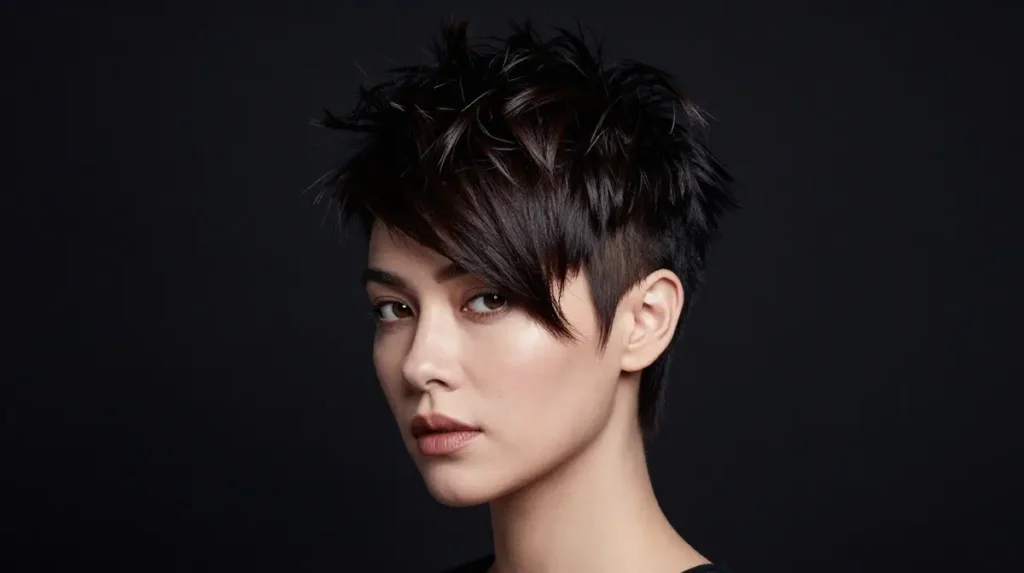 Asymmetrical Shaggy Pixie