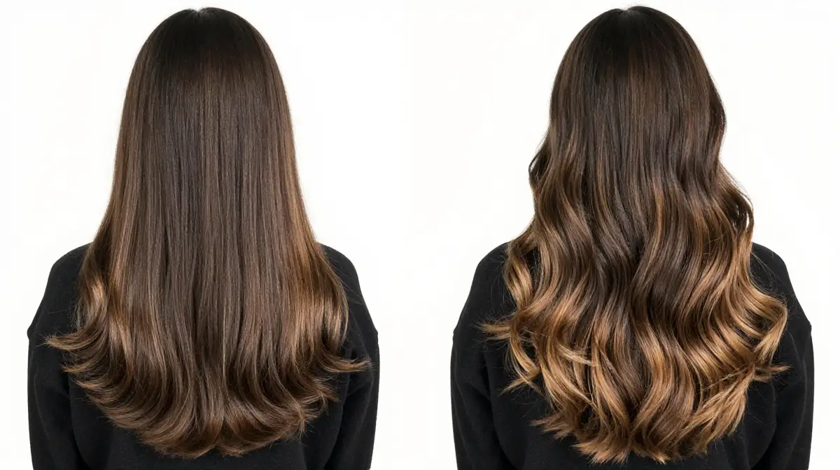 Balayage on Long Brunette Hair