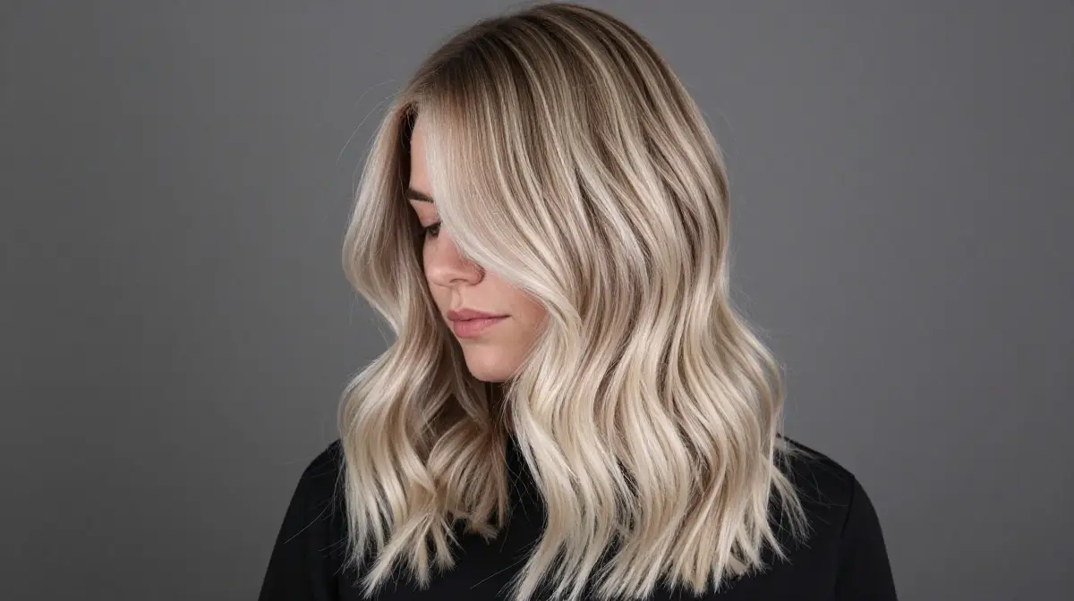 Balayage with Pearl Blonde Tones
