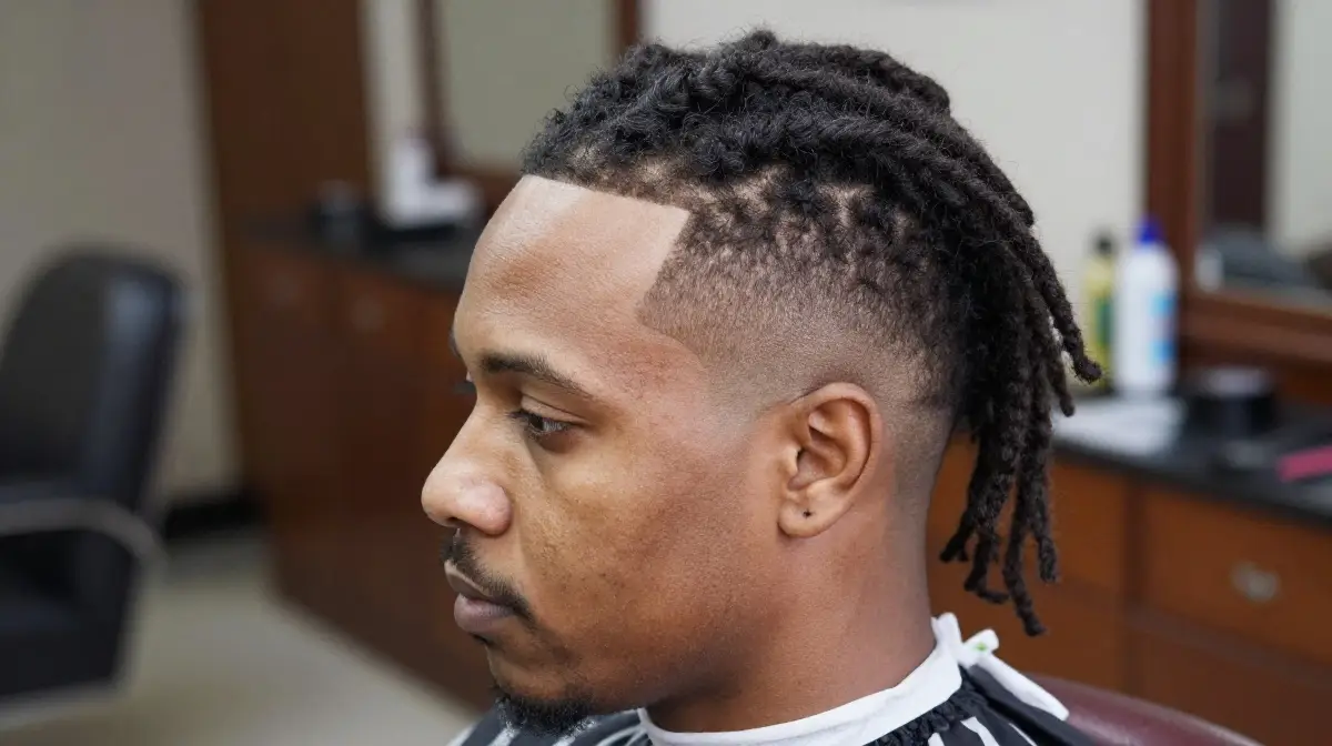Bald Fade with Dreads