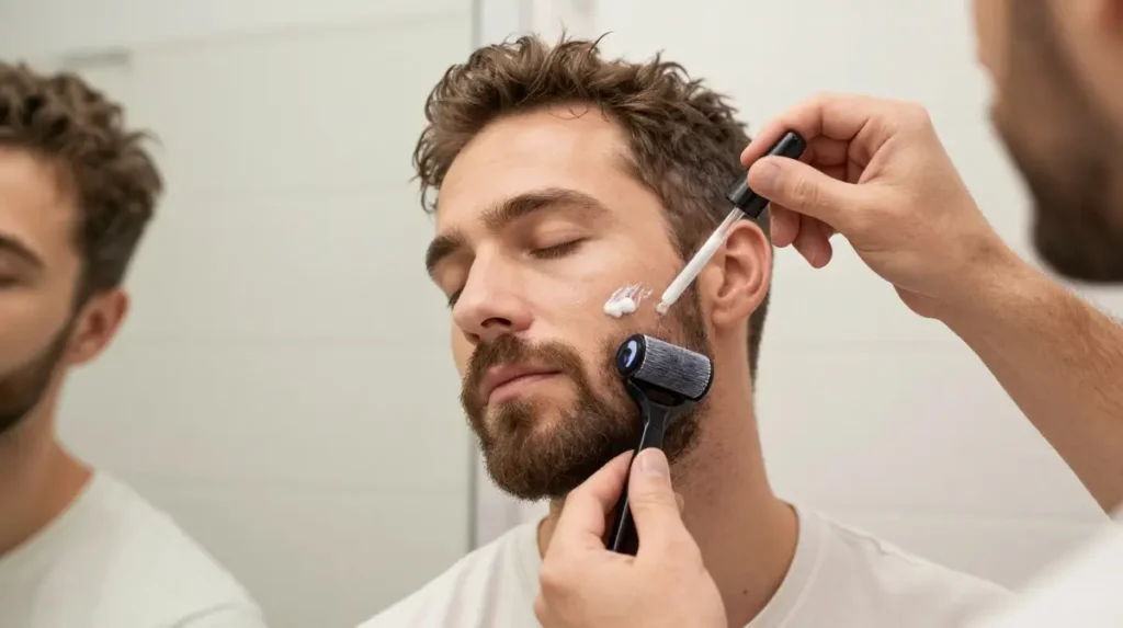 Beard Roller Aftercare and Product Application
