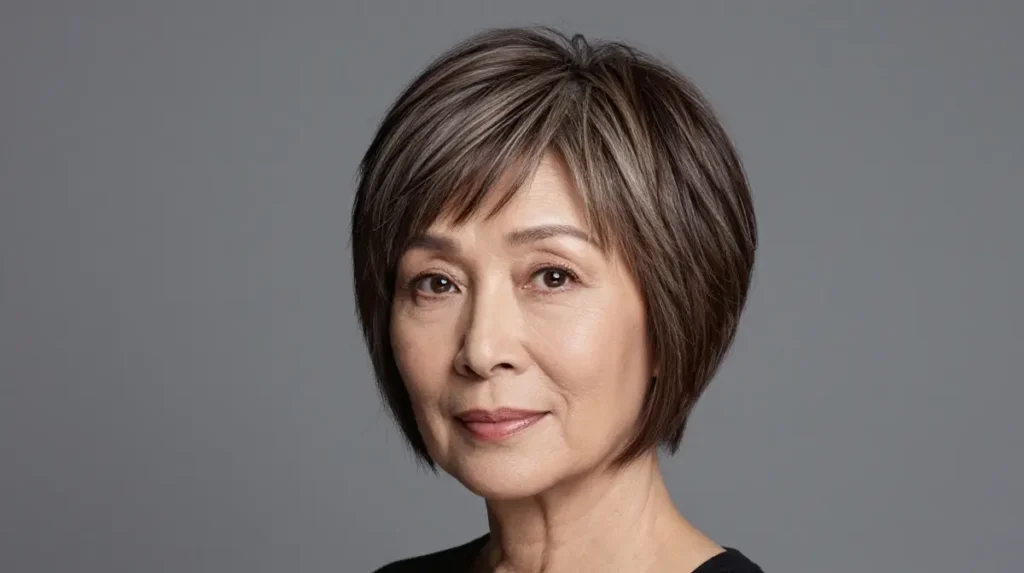 Bixie Cut for Fine Hair at 60