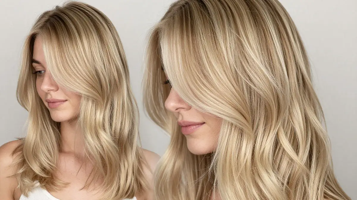 Bright Beige Blonde Highlights