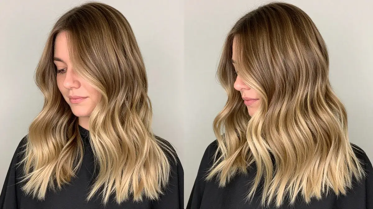 Bronde to Blonde Winter Balayage