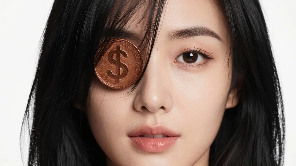 Brown Money Piece on Black Hair