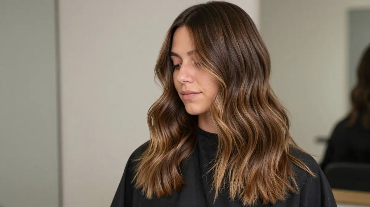 Brunette Balayage with Toffee Tones