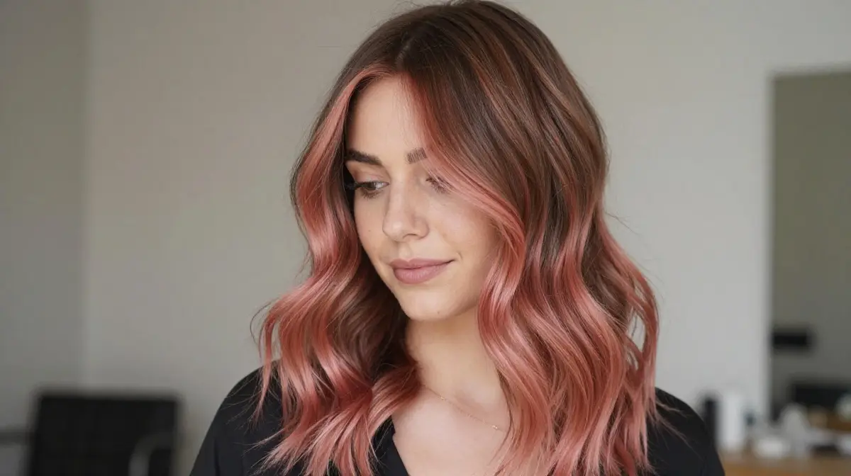 Brunette with Subtle Rose Gold Tones