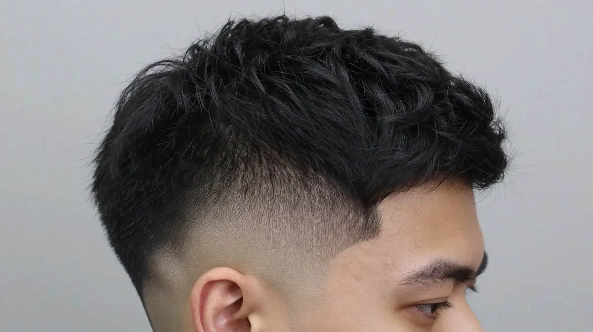 Burst Fade for Thick Hair