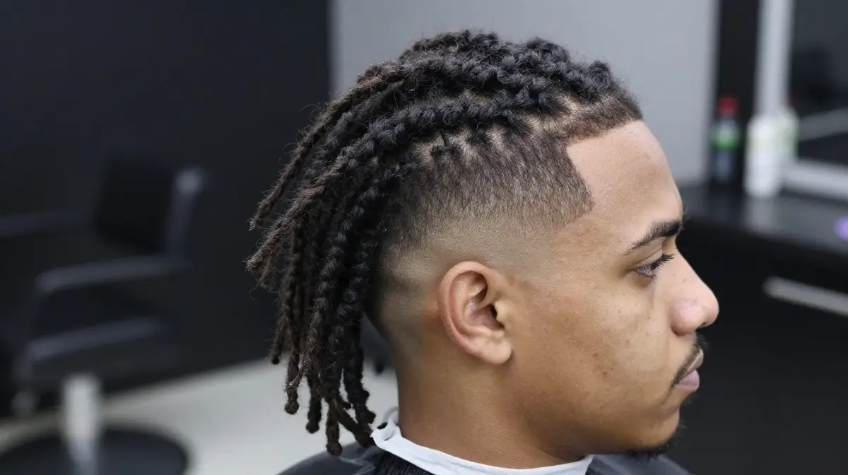 Burst Fade with Dreads