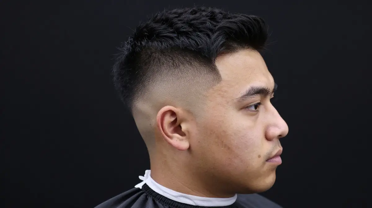 Burst Fade with Faux Hawk