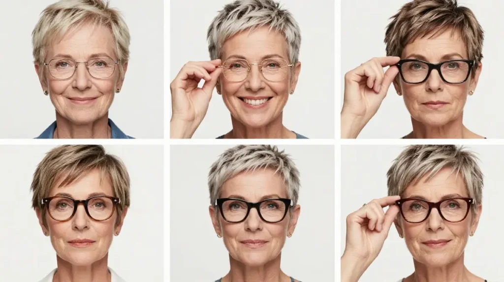 Choosing the Right Glasses Frame for Short Hair Over 50