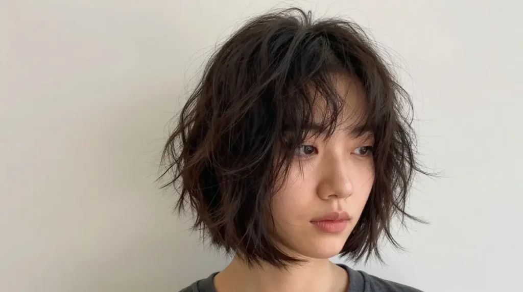 Choppy Bob Messy Texture Finish