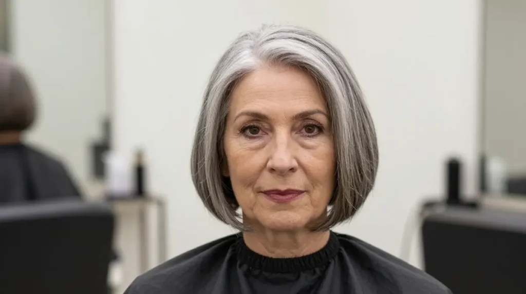 Choppy Bob Over 50 and Over 60