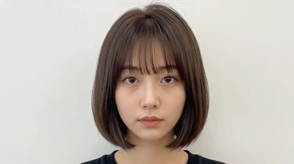Choppy Bob with Curtain Bangs