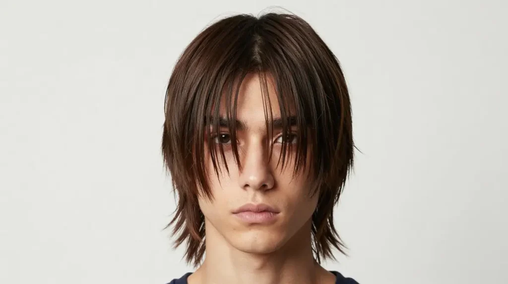 Classic Curtain Fringe Middle Part