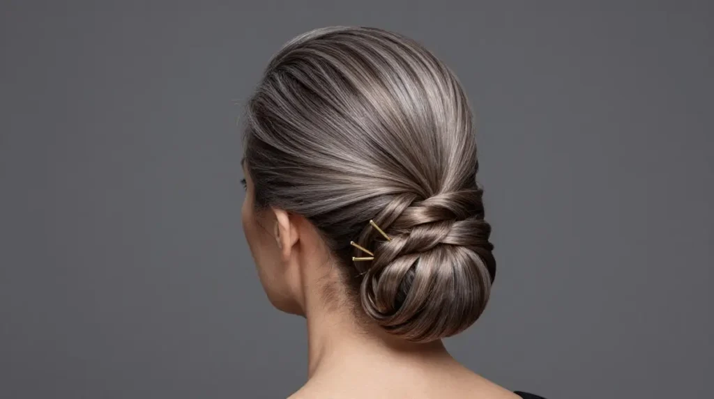 Classic French Twist for Women Over 70