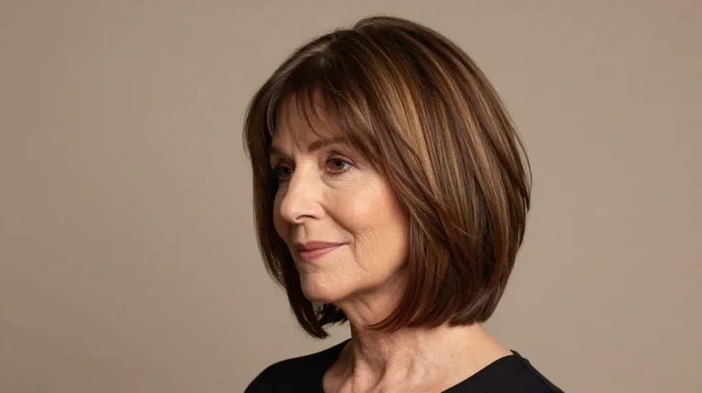 Classic Layered Bob for Women Over 60