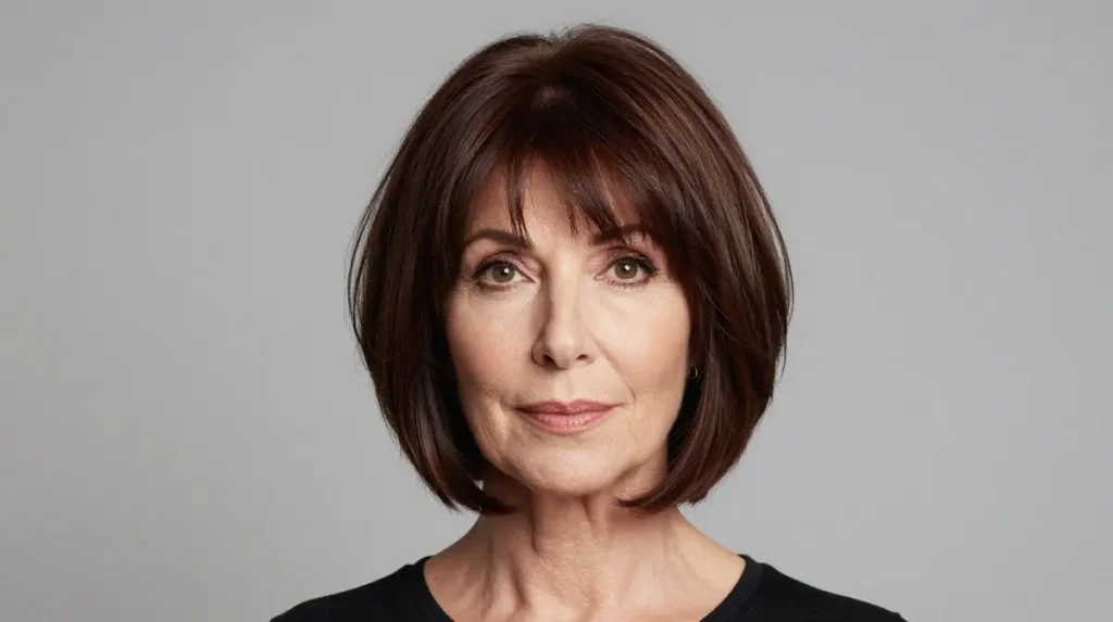 Classic Layered Bob for Women Over 70