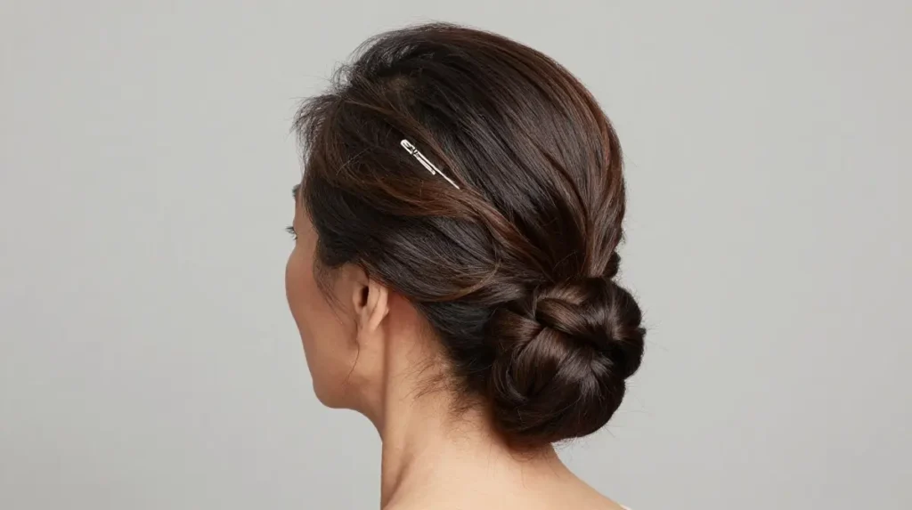 Classic Low Bun for Women Over 70