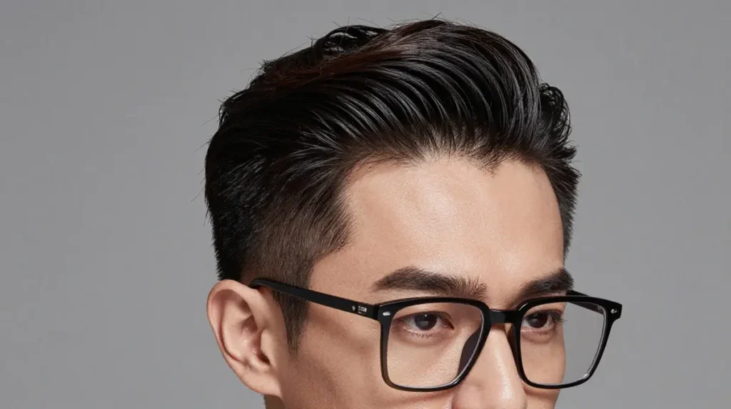 Comb Over with Glasses