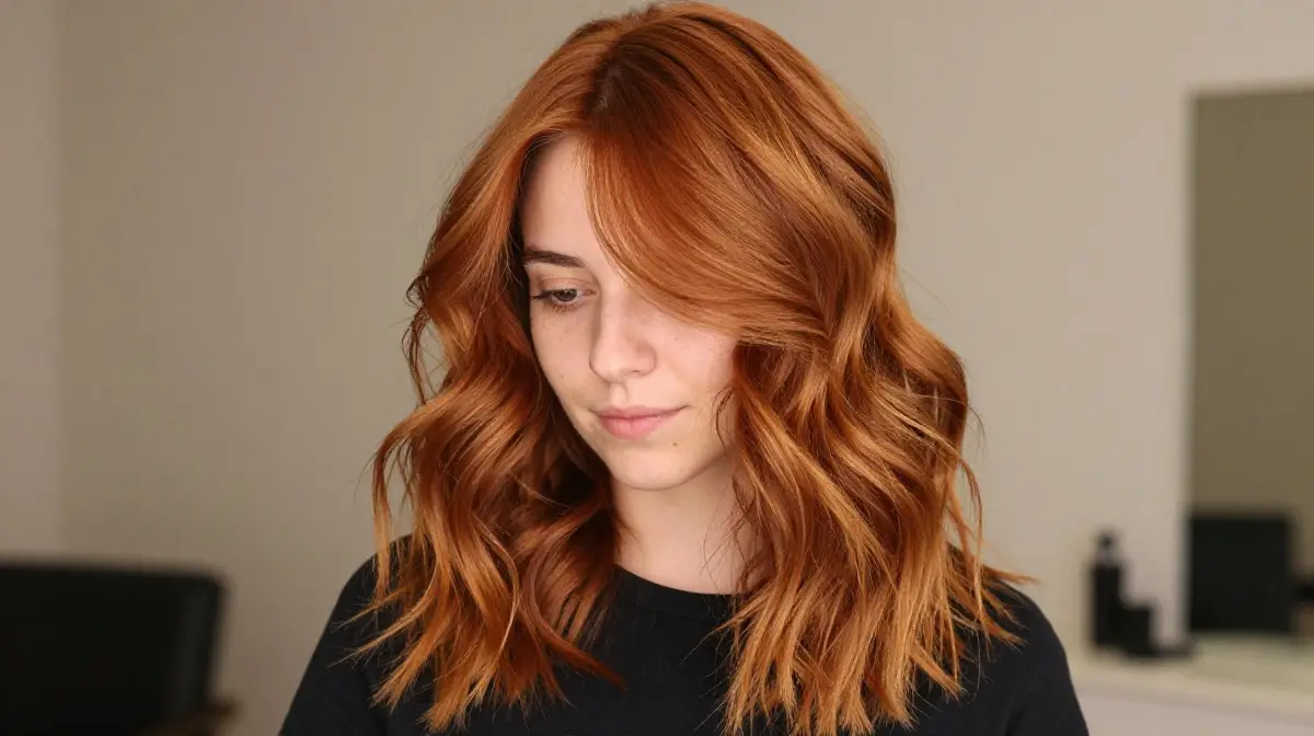Copper Blonde Balayage for Winter